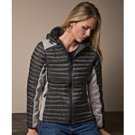   Tee Jays bélelt női dzseki Outdoor Crossover szürke-melírozott szürke