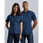 Russell rövid ujjú női ing Ultimate Stretch 130 tengerkék