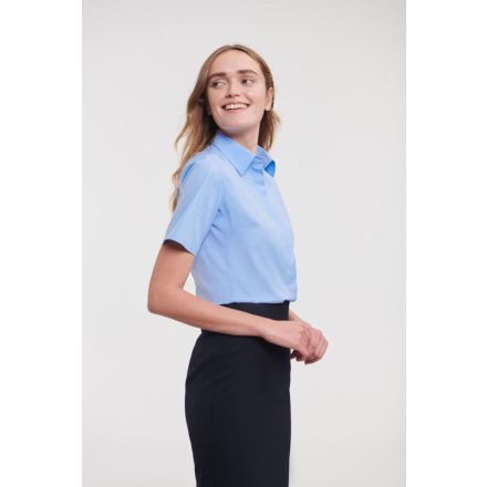 Russell rövid ujjú női ing Ultimate Stretch 130 égszínkék