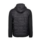 Tee Jays dzseki Hooded Crossover fekete