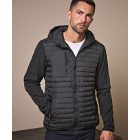 Tee Jays dzseki Hooded Crossover fekete