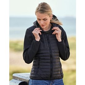 Tee Jays női dzseki Hooded Crossover fekete