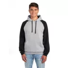 Jerzees pulóver NuBlend Varsity 271 melírozott szürke-fekete
