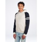 Jerzees pulóver NuBlend Varsity 271 melírozott zab-melírozott fekete