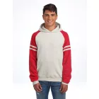 Jerzees pulóver NuBlend Varsity 271 melírozott zab-melírozott piros