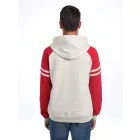 Jerzees pulóver NuBlend Varsity 271 melírozott zab-melírozott piros