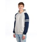 Jerzees pulóver NuBlend Varsity 271 melírozott zab-melírozott indigó