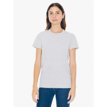 American Apparel női póló Fine Jersey 146 melírozott világosszürke