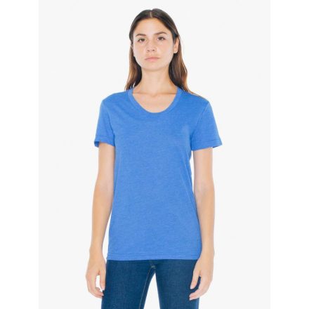 American Apparel női póló Poly-Cotton 125 melírozott kék