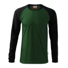Rimeck hosszú ujjú póló Street 180 üvegzöld-fekete