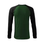 Rimeck hosszú ujjú póló Street 180 üvegzöld-fekete