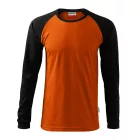 Rimeck hosszú ujjú póló Street 180 narancs-fekete