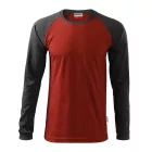 Rimeck hosszú ujjú póló Street 180 marlboro piros-sötét palakő