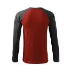 Rimeck hosszú ujjú póló Street 180 marlboro piros-sötét palakő