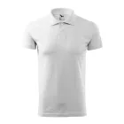 Adler/Malfini galléros póló Single Jersey 180 fehér