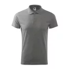 Adler/Malfini galléros póló Single Jersey 180 sötétszürke melírozott