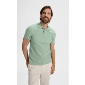 Malfini galléros póló Pique 200 zsálya