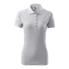 Adler/Malfini női galléros póló Pique 200 világosszürke melírozott