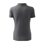 Malfini női galléros póló Pique 200 acélszürke