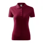 Malfini női galléros póló Pique 200 garnet