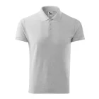 Malfini galléros póló Cotton 170 világosszürke melírozott