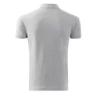 Malfini galléros póló Cotton 170 világosszürke melírozott