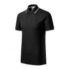 Malfini galléros póló Focus 180 fekete-fehér