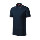 Malfini galléros póló Focus 180 tengerkék-fehér-piros