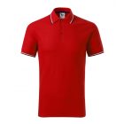 Malfini galléros póló Focus 180 piros-fehér-királykék