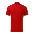 Malfini galléros póló Focus 180 piros-fehér-királykék