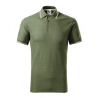 Malfini galléros póló Focus 180 khaki-fehér-natúr
