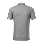 Malfini galléros póló Focus 180 melírozott sötétszürke-fehér-királykék