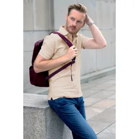 Malfini galléros póló Prime 200 mandula