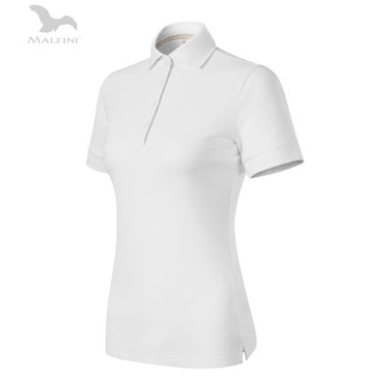 Malfini női galléros póló Prime 200 fehér