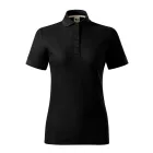 Malfini női galléros póló Prime 200 fekete