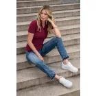 Malfini női galléros póló Prime 200 rododendron