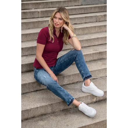 Malfini női galléros póló Prime 200 rododendron