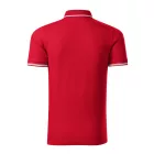 Malfini galléros póló Perfection 200 piros-fehér