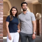 Malfini galléros női póló Perfection 200 tengerkék