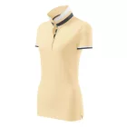 Malfini galléros női póló Collar Up 215 bourbon vanilla-fehér-szürke