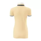 Malfini galléros női póló Collar Up 215 bourbon vanilla-fehér-szürke