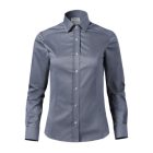 Malfini hosszú ujjú női ing Journey Non-Iron 130 melírozott viharszürke
