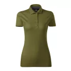 Malfini galléros női póló Grand 160 avokádó-antracit