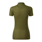 Malfini galléros női póló Grand 160 avokádó-antracit