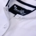 Malfini galléros póló Diamond 215 fehér-tengerkék