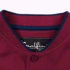 Malfini galléros póló Diamond 215 garnet-tengerkék