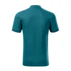Malfini galléros póló Diamond 215 petrolkék-tengerkék