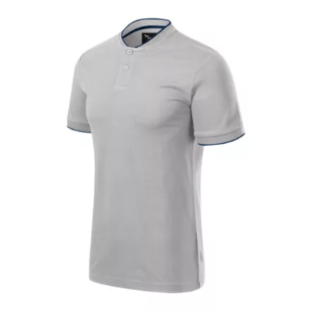 Malfini galléros póló Diamond 215 ezüstszürke-tengerkék