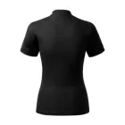 Malfini női galléros póló Diamond 215 fekete-fehér