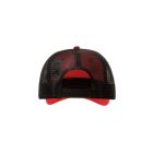 Malfini baseball sapka Trucker 5P piros-fekete
